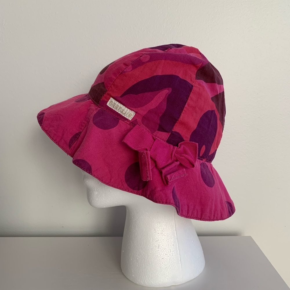 Naartjie Girl summer cotton bucket hat -8-10Y